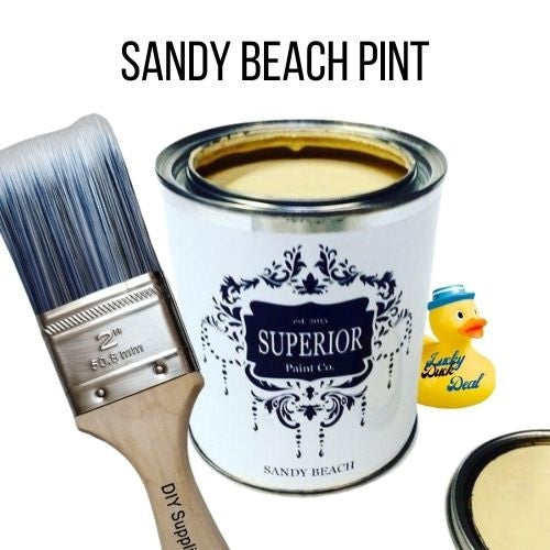 Sandy Beach Pint & 2 Inch Synthetic Brush