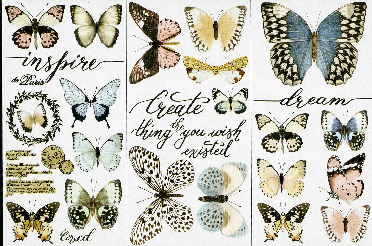 Re-Design Decor Transfers - Papillon Collection