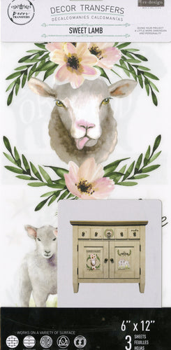 Re-Design Decor Transfers - Sweet Lamb