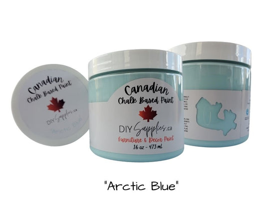 DIYSupplies Arctic Blue Chalk Based Paint 16oz