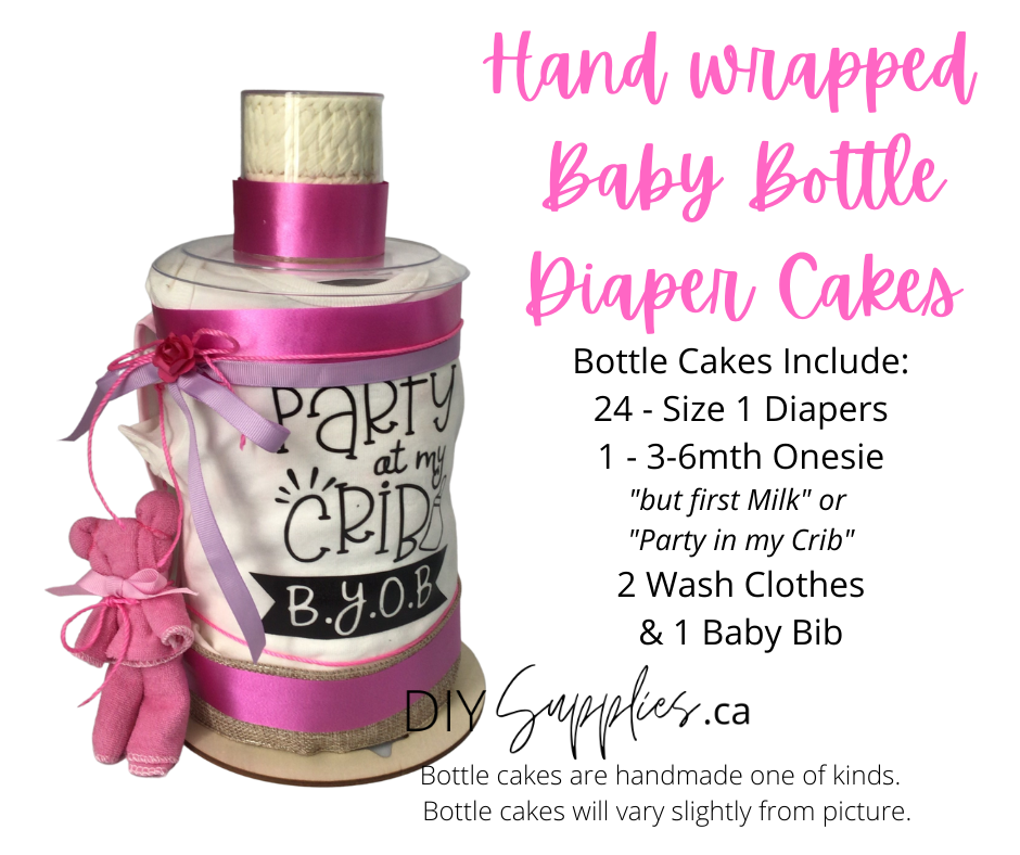 Baby Bottle Diaper Cake