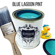 Load image into Gallery viewer, Blue Lagoon Pint &amp; 2 Inch Synthetic Brush