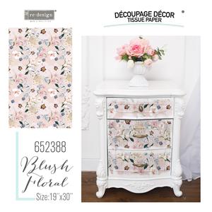 Prima Redesign Decoupage Decor Tissue Paper - Blush Floral