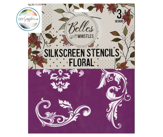 Belles and Whistles Silk Screen Stencils - Floral