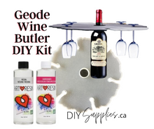 Load image into Gallery viewer, Large Geode Wine Butler Resin Starter Kit