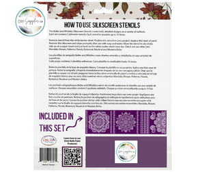 Belles and Whistles Silk Screen Stencils - Mandala