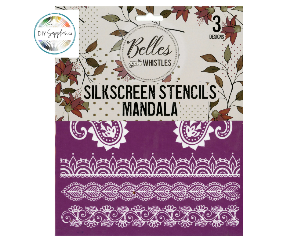 Belles and Whistles Silk Screen Stencils - Mandala