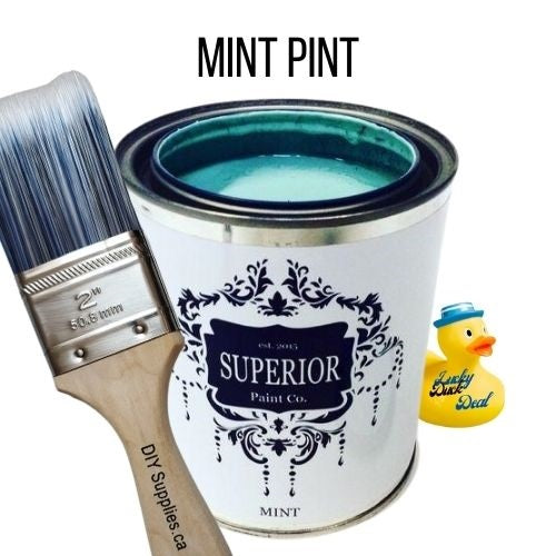 Mint Pint & 2 Inch Synthetic Brush