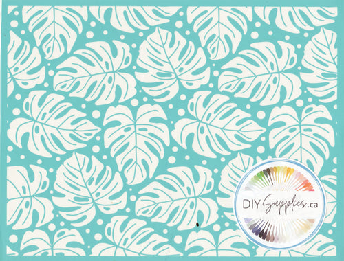 Adhesive Silk Screen Stencil - Mini Palms