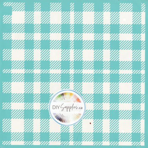 Adhesive Silk Screen Stencil - Buffalo Plaid