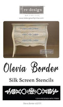 Load image into Gallery viewer, Re Design Silk Screen Stencil Olevia Border