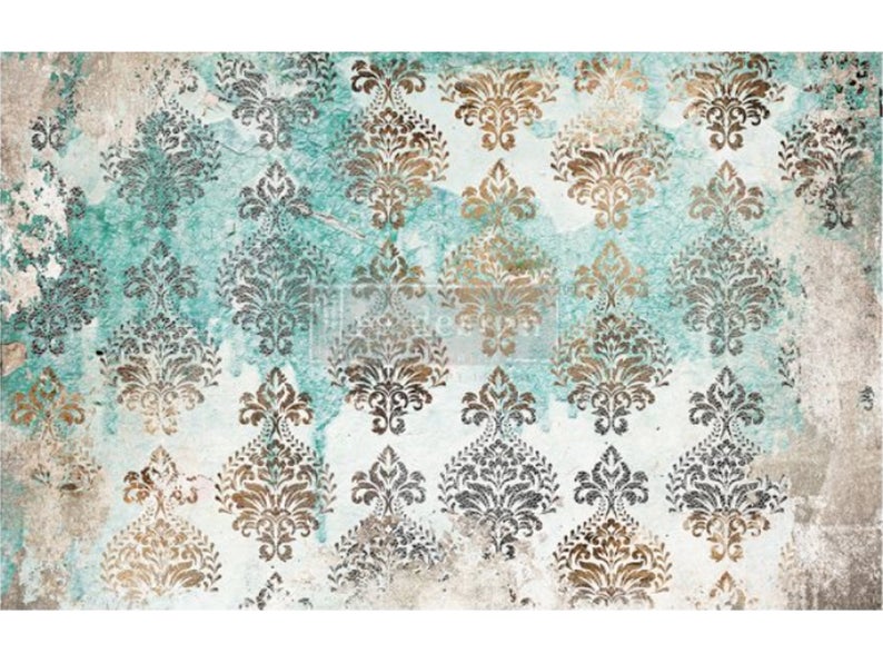 Prima Redesign Decoupage Decor Tissue Paper - Patina Flourish