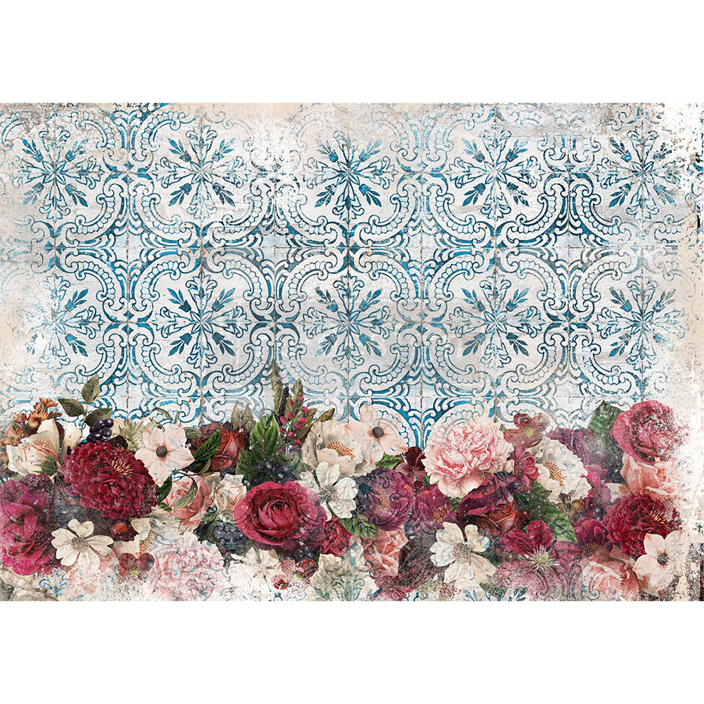 ReDesign Rice Paper - Burgundy Woods