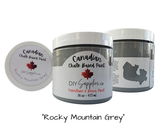 DIYSupplies Canadian Rocky Mountain Grey Chalk Based Paint 16oz
