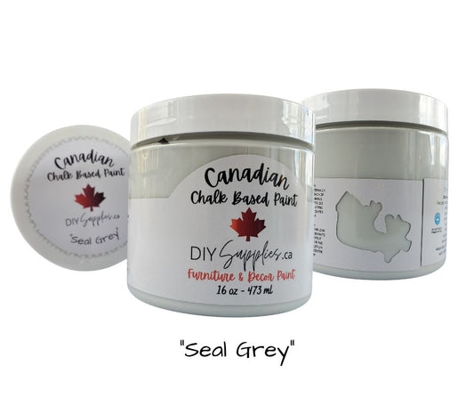 DIYSupplies Canadian Seal Grey Chalk Based Paint 16oz