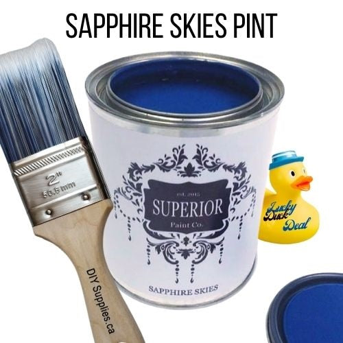 Sapphire Skies Pint & 2 Inch Synthetic Brush