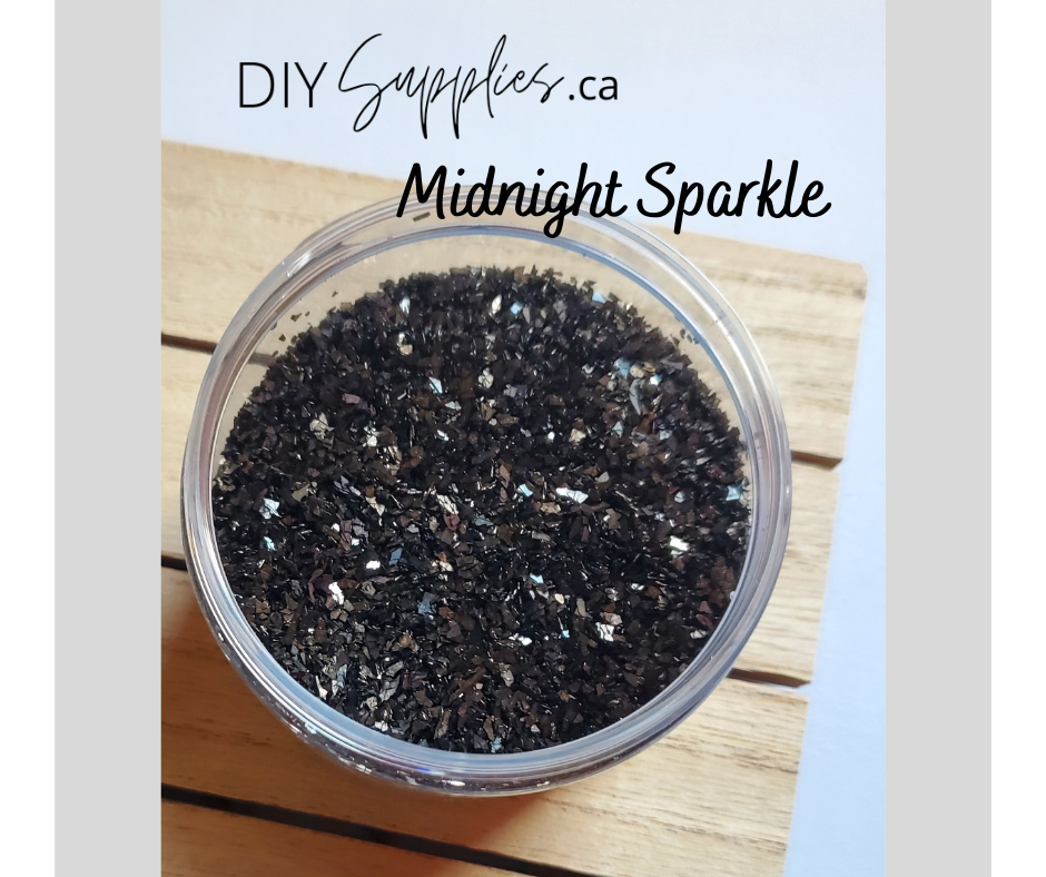 DIY Glass Glitter Midnight Sparkle