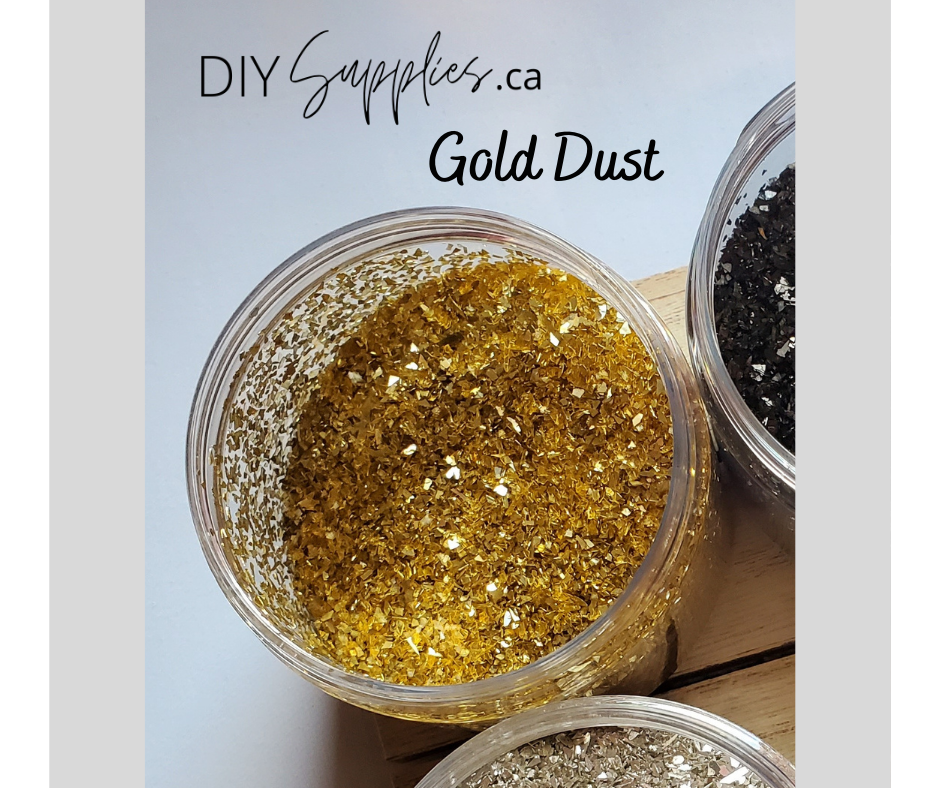 DIY Glass Glitter Gold Dust
