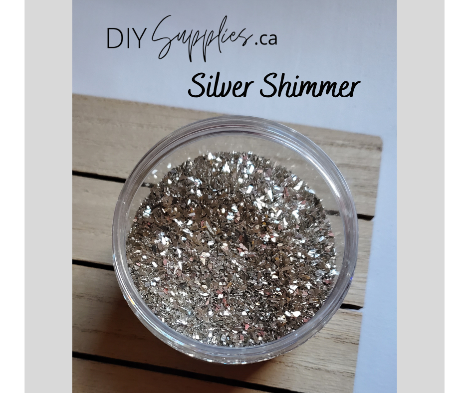 DIY Glass Glitter Silver Shimmer