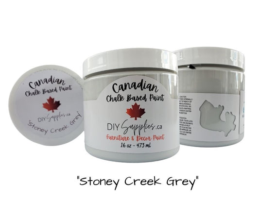 DIYSupplies Canadian Stoney Creek Grey Chalk Based Paint 16oz