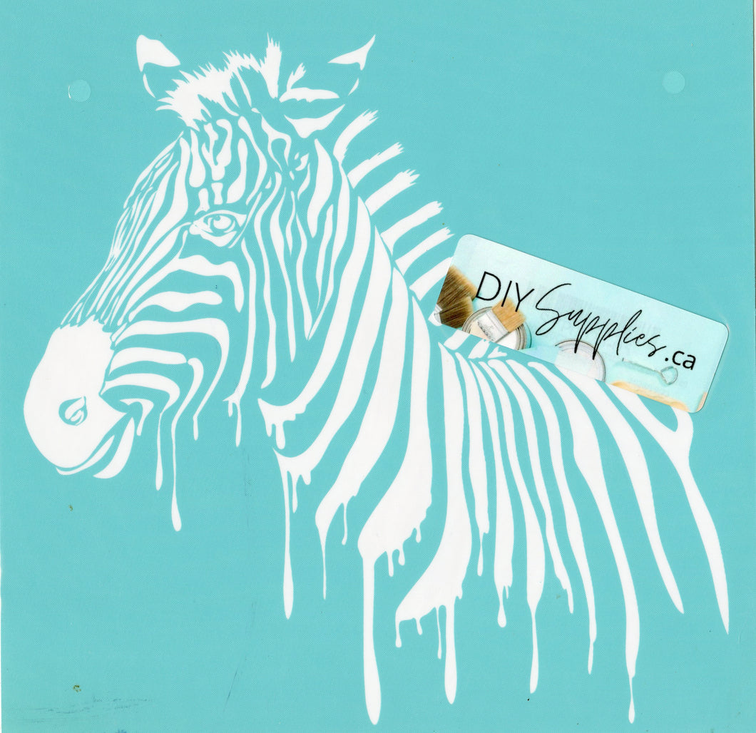 Adhesive Silk Screen Stencil - Zebra